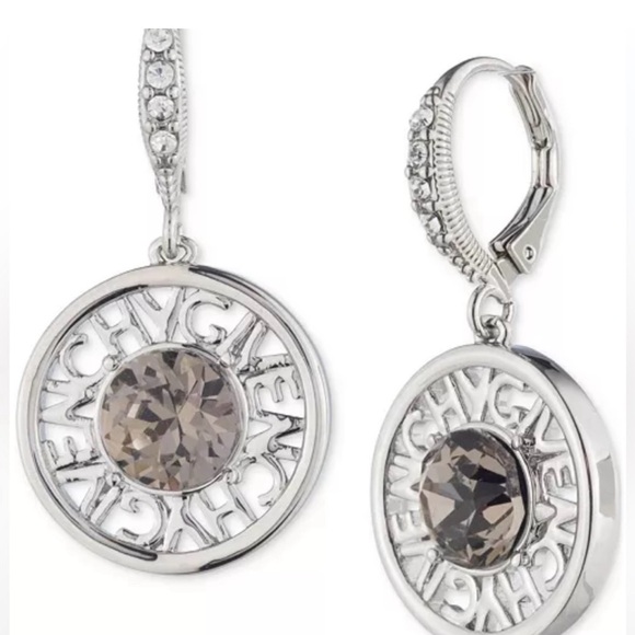 COPY - Givency Drop Earrings with Gray Stone - Picture 1 of 6